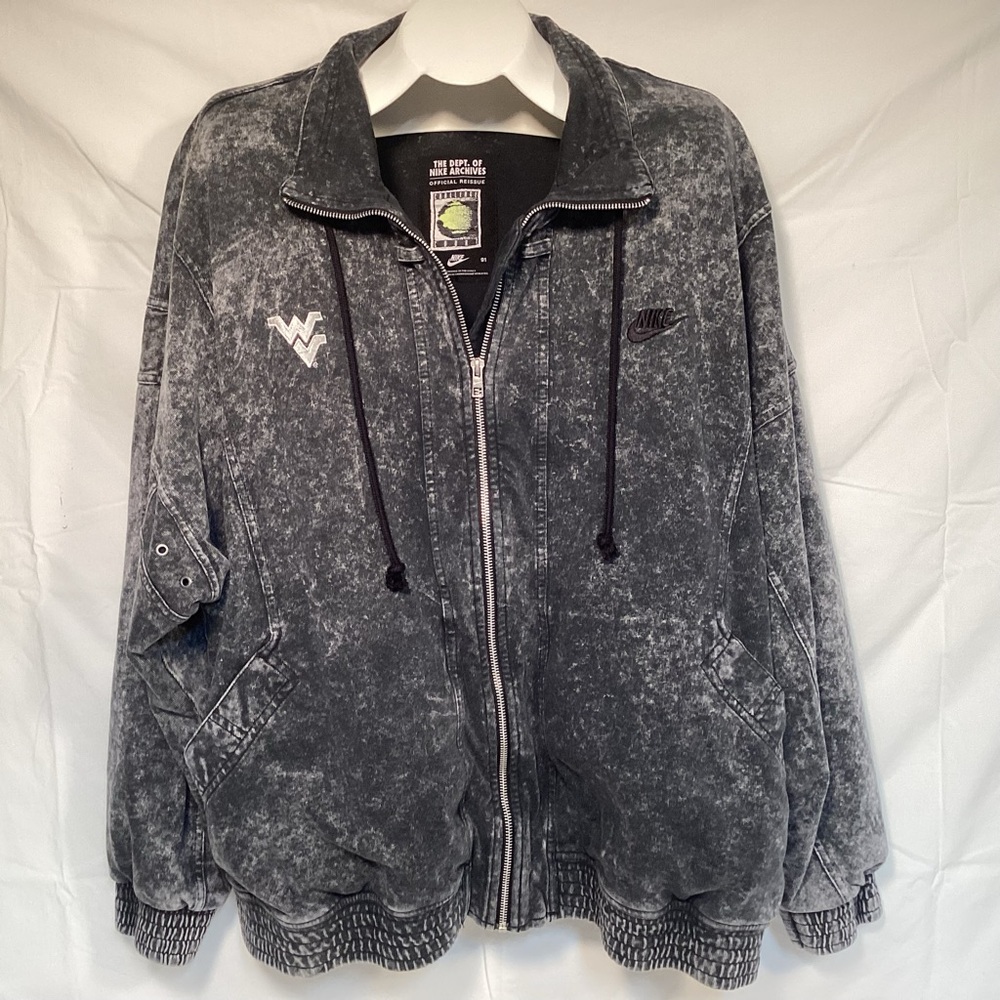 West Virginia Mountaineers Nike Challenge Court Agassi Acid Washed Men’s Jacket